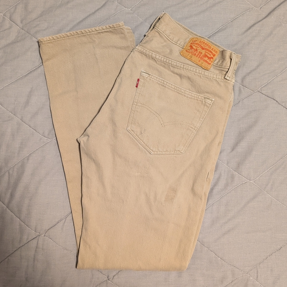 Levi's Men's Beige 501s